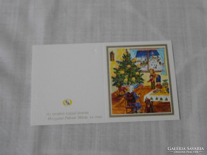 Művészi ajándékkísérő kártya 5.: karácsony (tél, ünnep)