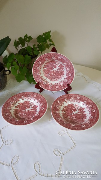 English faience ironstone deep plate 3 pcs.