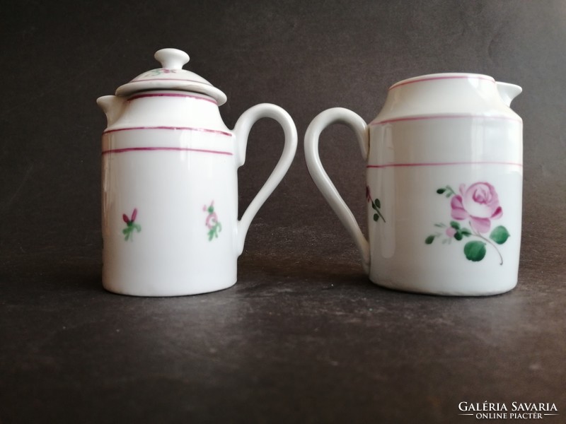 Antique Viennese pink porcelain pourers 2pcs - ep