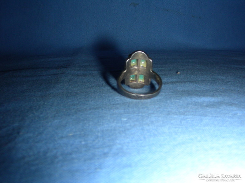 Ezüst 925 türkiz köves gyűrű