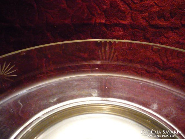 Antik art-deco oszlopos patinás ezüstözött kínáló-22 cm 