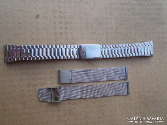 2pcs Swiss Watch Strap Shark Pattern New Unused 16mm Flexible 18mm Wristband Good