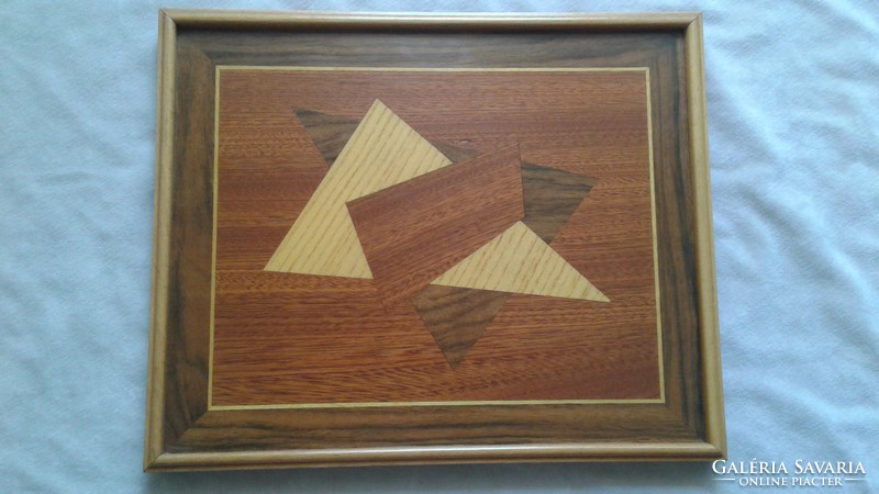 Marquetry image, minimalist