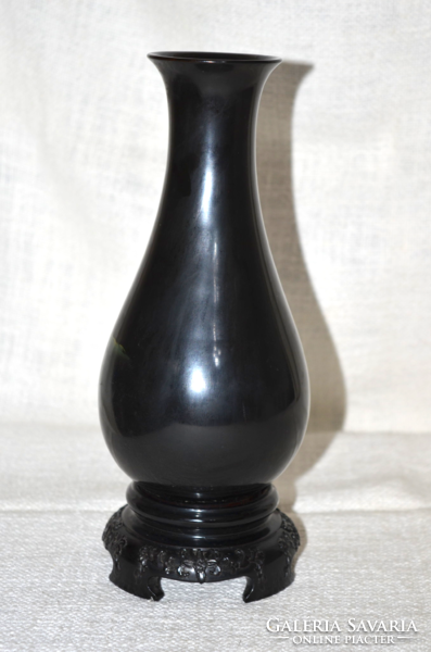 Nagy méretű lakk váza talpazattal   ( DBZ 0035 )