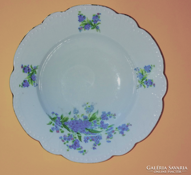 Zsolnay forget-me-not wall plate 14.