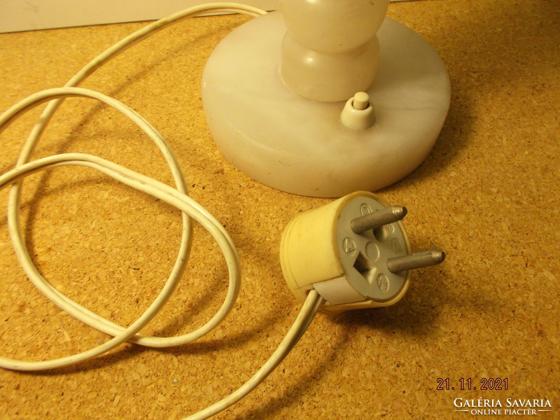 Old alabaster table lamp --8 ---