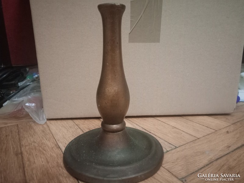 Antique copper candlestick