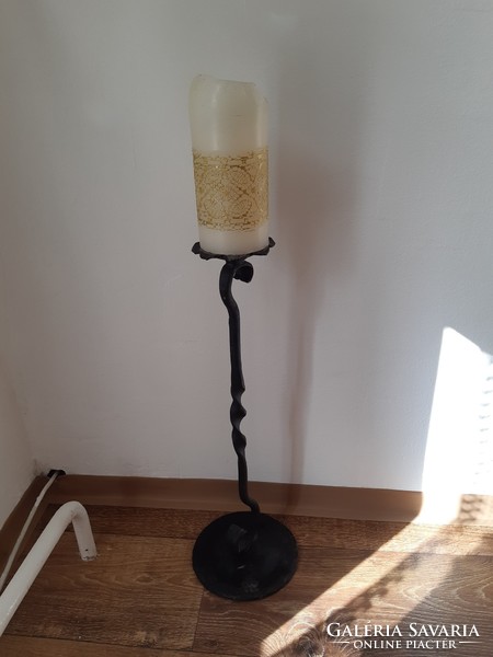 Original wrought iron candle holder 46cm