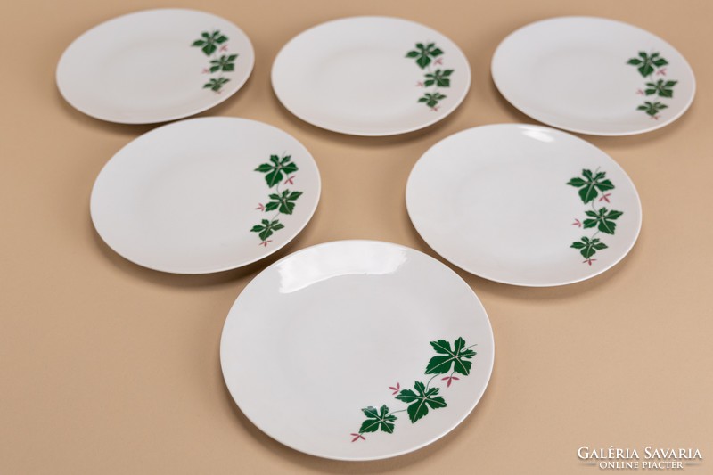 Bavaria scherzer porcelain pastry out of plate, 6 pieces.