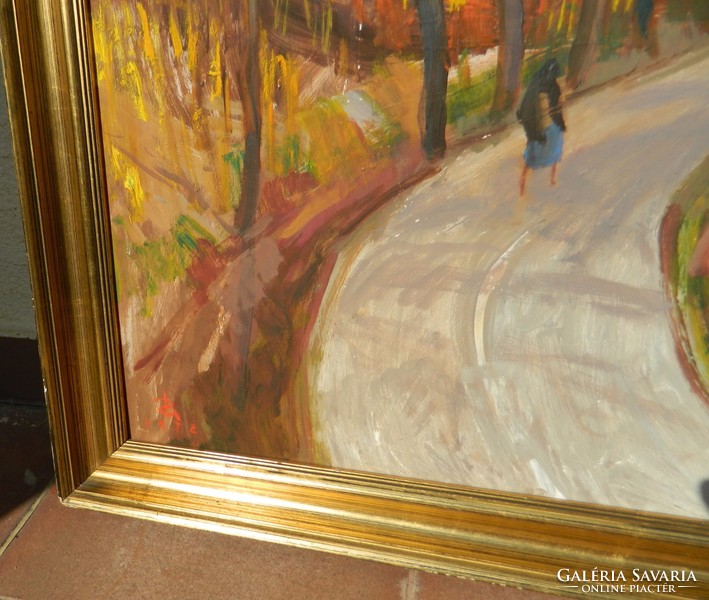 Géza Pogány's original gallery painting: autumn