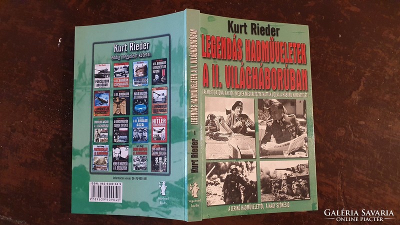 Kurt Rieder's book: Operations in ii. In World War II.