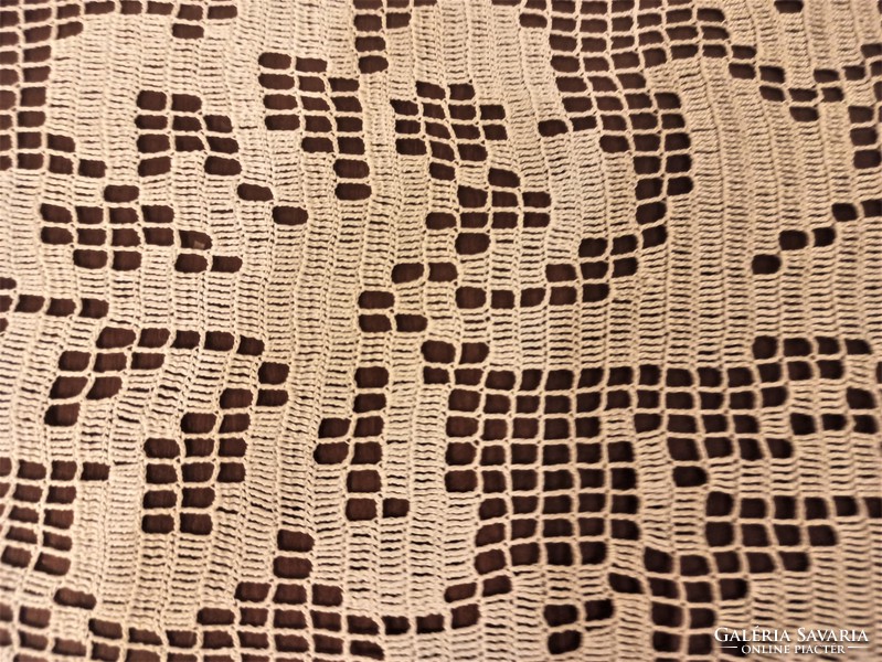Bird crochet shelf border with lace - 97x25 cm