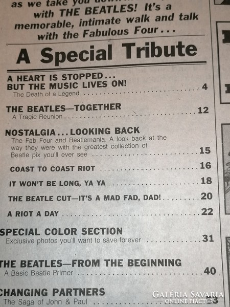 Beatles collectors attention! John lenton and beatles. Special tribute 1980-1981, United Kingdom