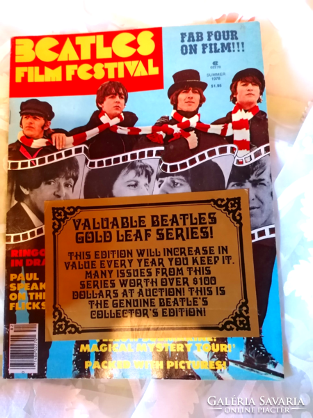 Beatles collectors attention! Beatles Film Festival Magazine, Summer 1978