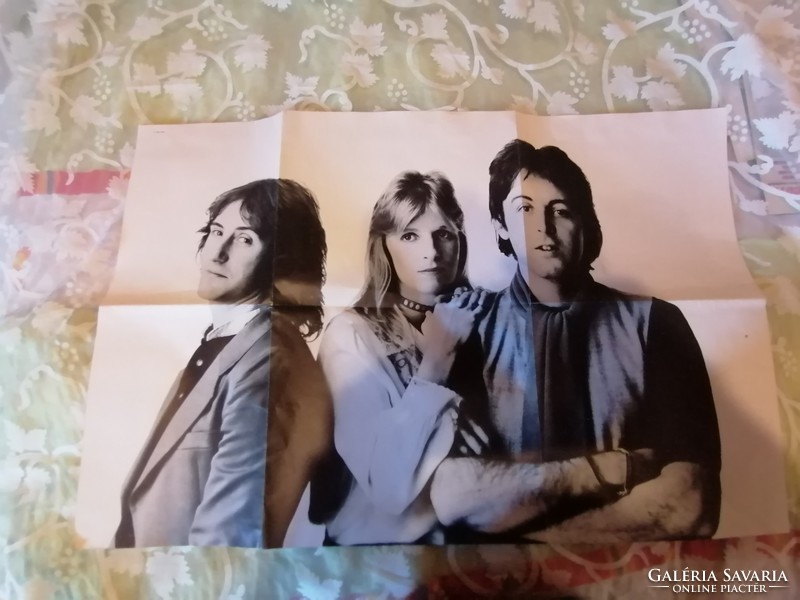 Beatles collectors attention! Original wings greatest - wings - lp poster insert