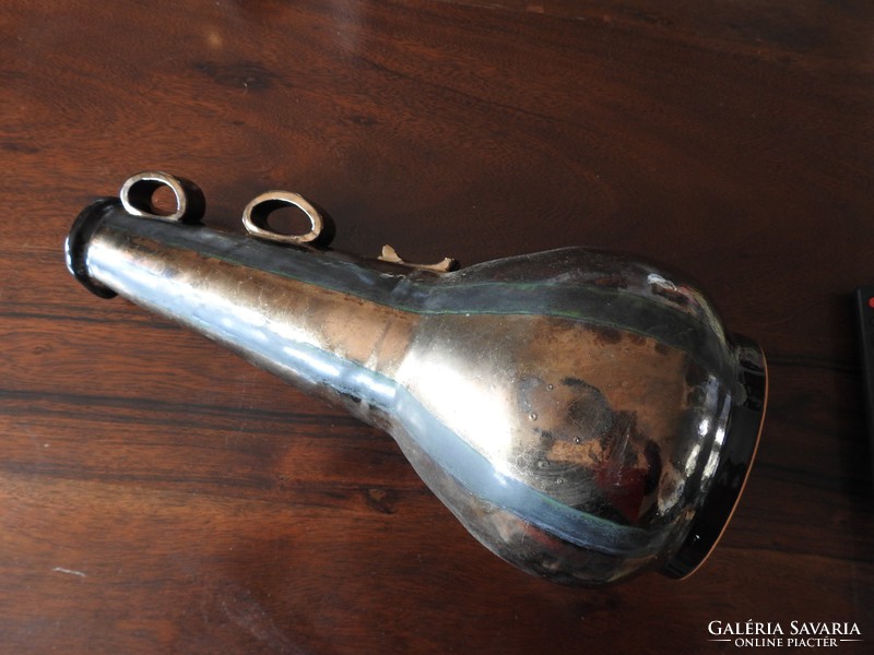 Irrizáló, eozin mázas kerámia váza: Keramik Chris váza / sérült