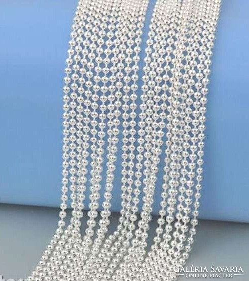 Million tiny beaded marked 925s filled silver necklace 45 cm