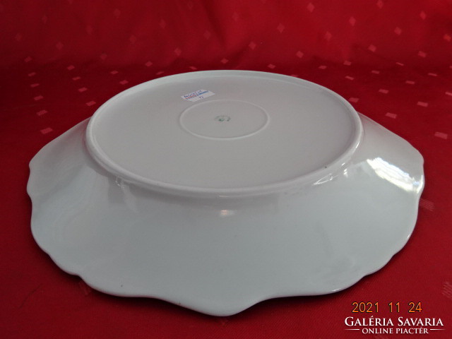 Hollóház porcelain cake bowl with fruit pattern, diameter 25.5 cm. He has!