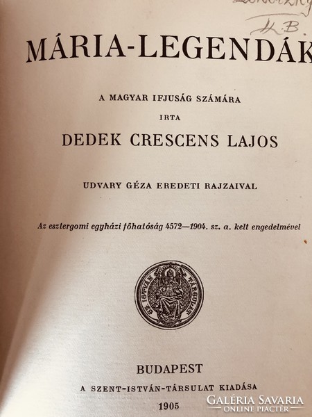 Dedek: Mária legendák 1905