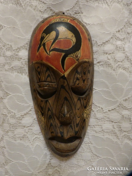6 pcs. 20 cm African wooden mask.