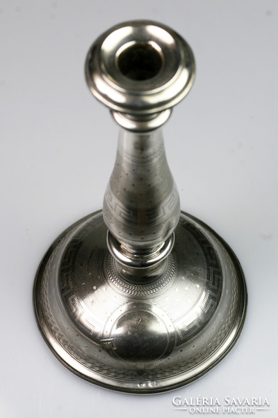 Antique silver candlestick