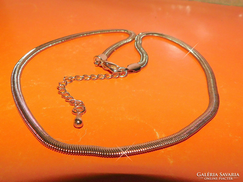 Tömör- Erős Kígyó mint. Rosé Aranyozott Vintage Uniszex Nyaklánc 40-45 cm