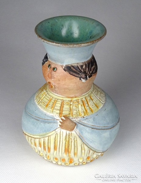 1G762 kiss rose ilona: figural ceramic vase 14 cm