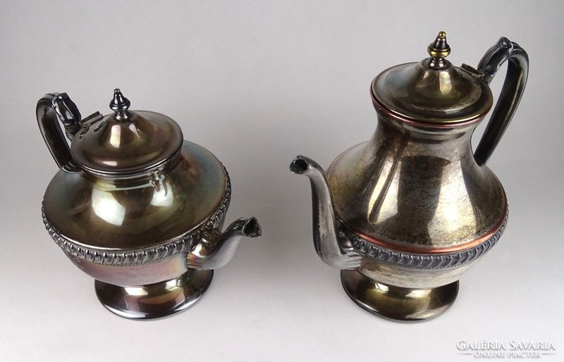 1G784 old silver plated lehman teapot and coffee pot
