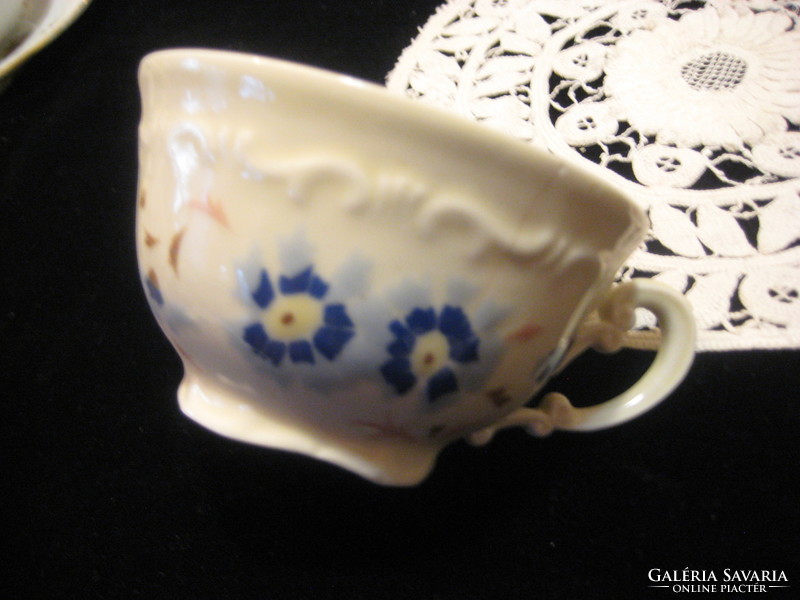 Zsolnay cornflower tea cup, 102 mm with a tiny crack