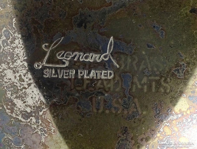 1G783 Régi ezüstözött Leonard kávéskanna teáskanna 24.5 cm