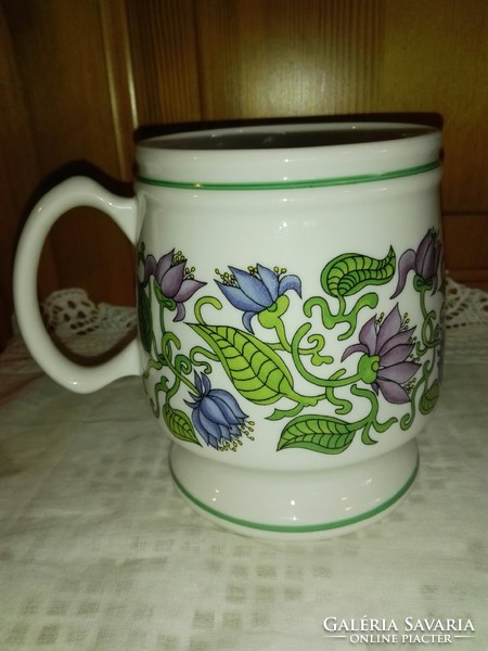 Rare, old, 6.5 dl, raven house mug made of malév, cup .... Large size.