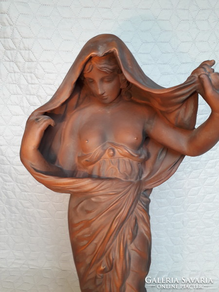 Friedrich goldscheider wien rare large art deco terracotta ceramic statue 62 cm
