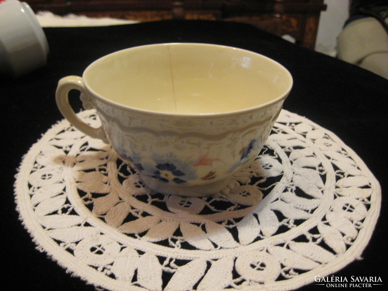 Zsolnay búzavirágos   teás csésze  ,  102 mm  piciny hajszál repedéssel