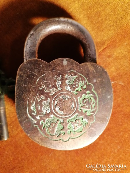 Indian padlock with keys