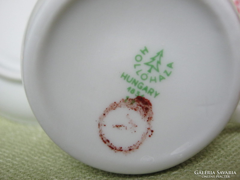 Hollóházi porcelán kávés csésze 6 személyes kávés mokkás készlet