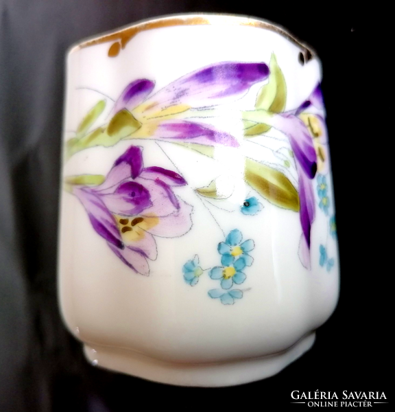 Antique hand painted eggshell porcelain cup