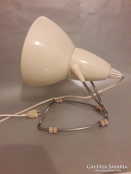 Vintage table with quartz lamp
