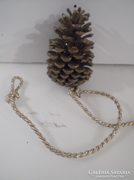 Christmas tree decoration - 14 x 9 cm - a rare American cone treated with wax is flawless