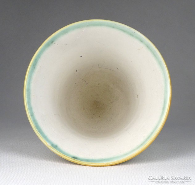 1G808 marked handicraft cucumber gauze ceramic vase 11 cm