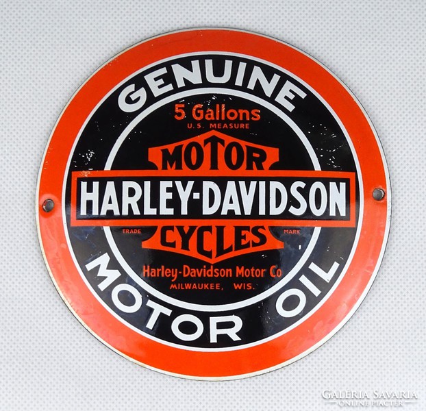 1G803 Harley-Davidson hibátlan zománc tábla 11.8 cm