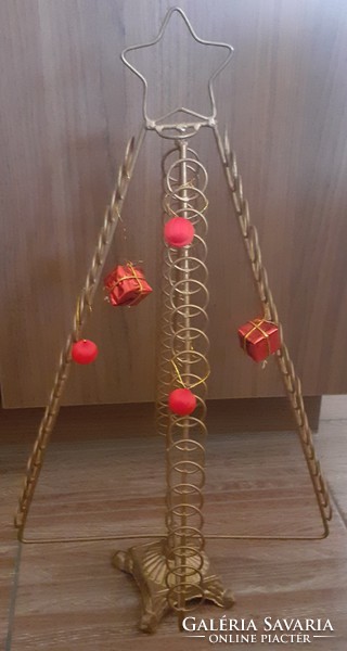 Modern arany fém karácsonyfa