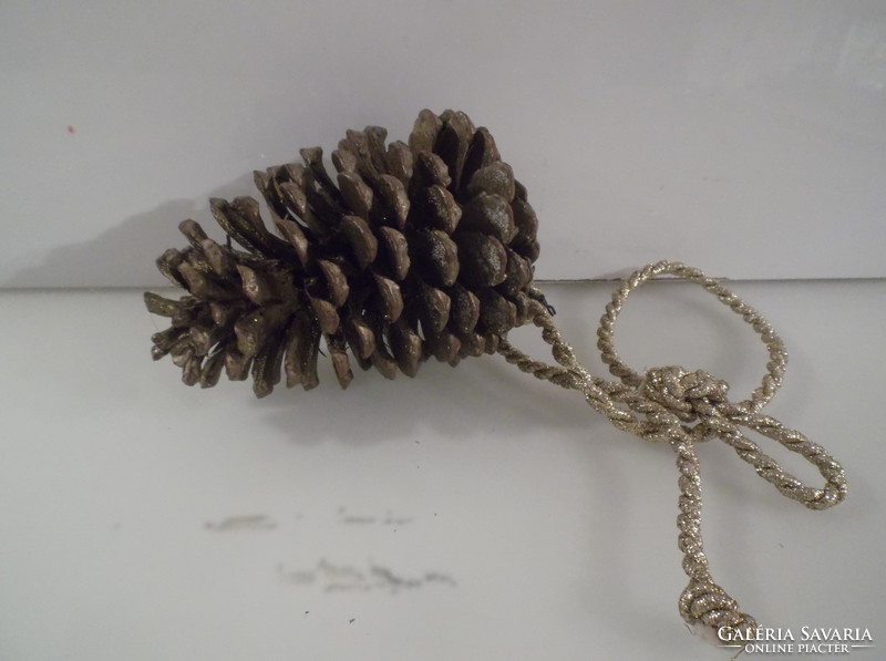 Christmas tree decoration - 14 x 9 cm - a rare American cone treated with wax is flawless