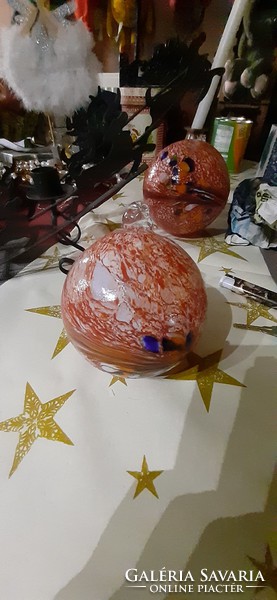 Muránoi üveg karácsonyi dísz