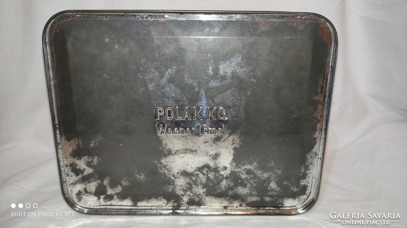 Collector polak kg weener (ems) metal box sailing ship decoration from the '60s