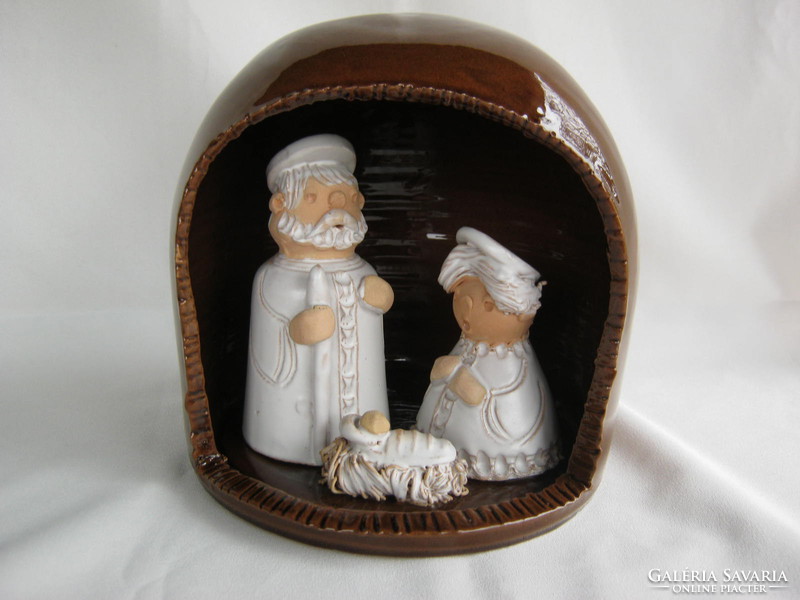 Mária Szilágyi, ceramic artist, Nativity Holy Family