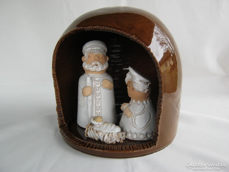 Mária Szilágyi, ceramic artist, Nativity Holy Family