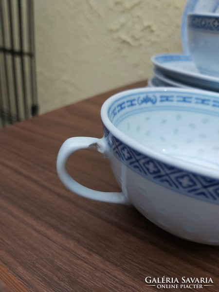 Chinese rice grain trio set cup cup porcelain nostalgia cups