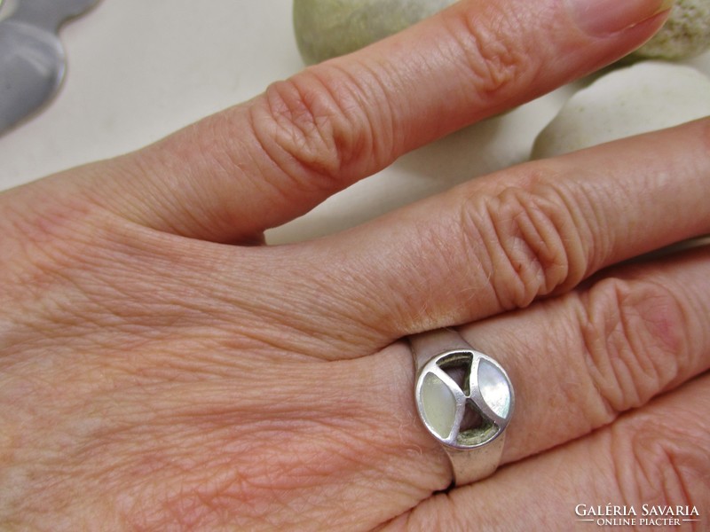 Szép régi kézműves ezüst gyűrű