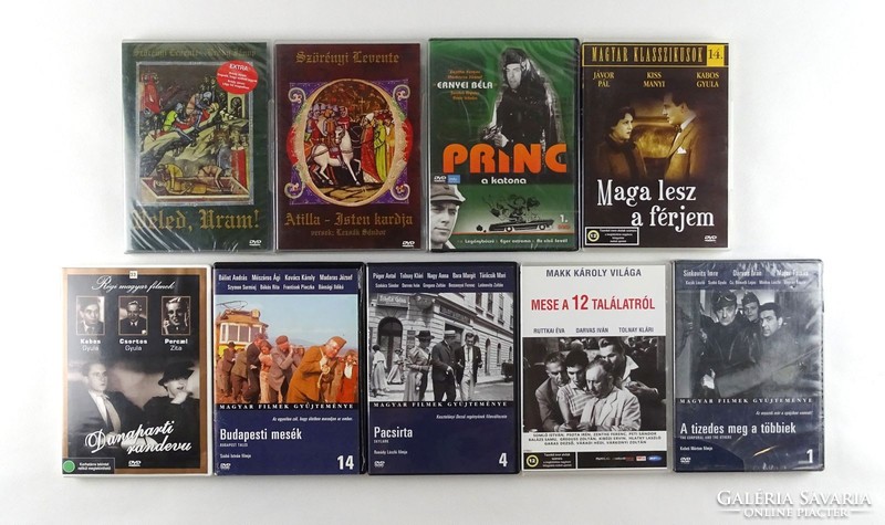 1G702 Hungarian movies DVD package 9 pieces including: the decile and the others, Attila - god sword