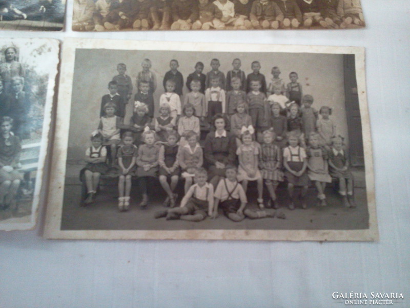 Old photo group photo - folk school